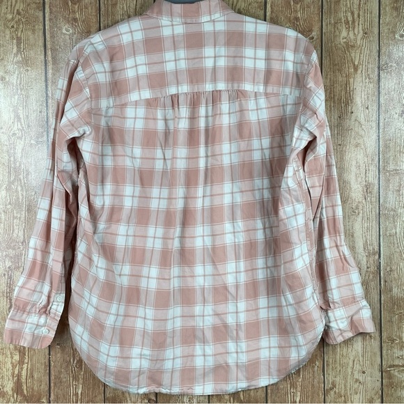 Madewell Central Long Sleeve Button Down Shirt in Pink Danville Plaid size xs - Picture 11 of 16